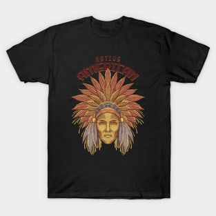 Indian Head Illustration T-Shirt